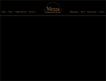Tablet Screenshot of mezzarestaurantandbar.com